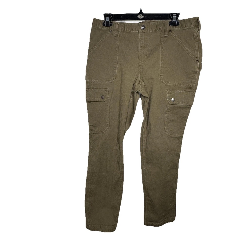 Duluth Trading Co Olive Green Utility Track Pants